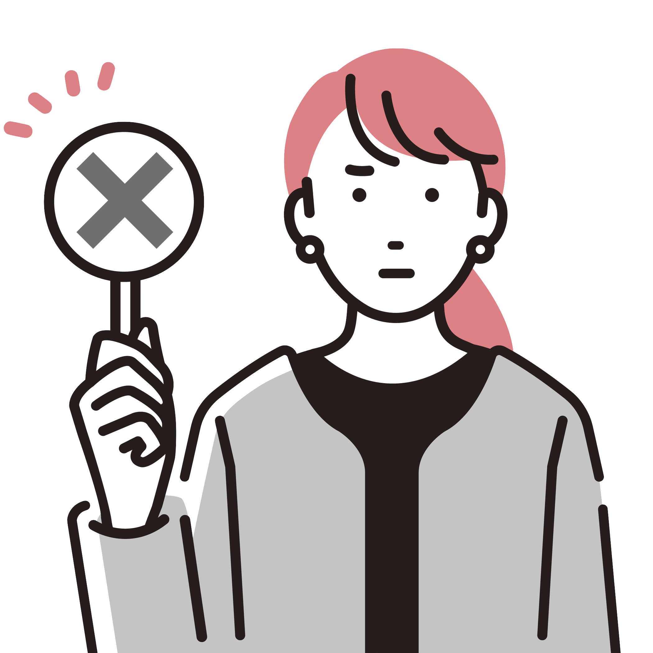 向いていない人のイメージ